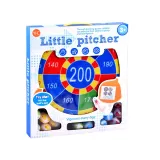 widok piłek o średnicy 4 cm obok tarcz do gry