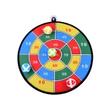 komplet do zabawy rodziny z czterema tarczami i piłkami na rzepy