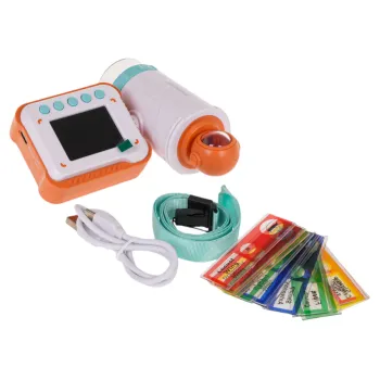 Zbliżenie na próbki dołączone do zestawu teleskopu z kamerą