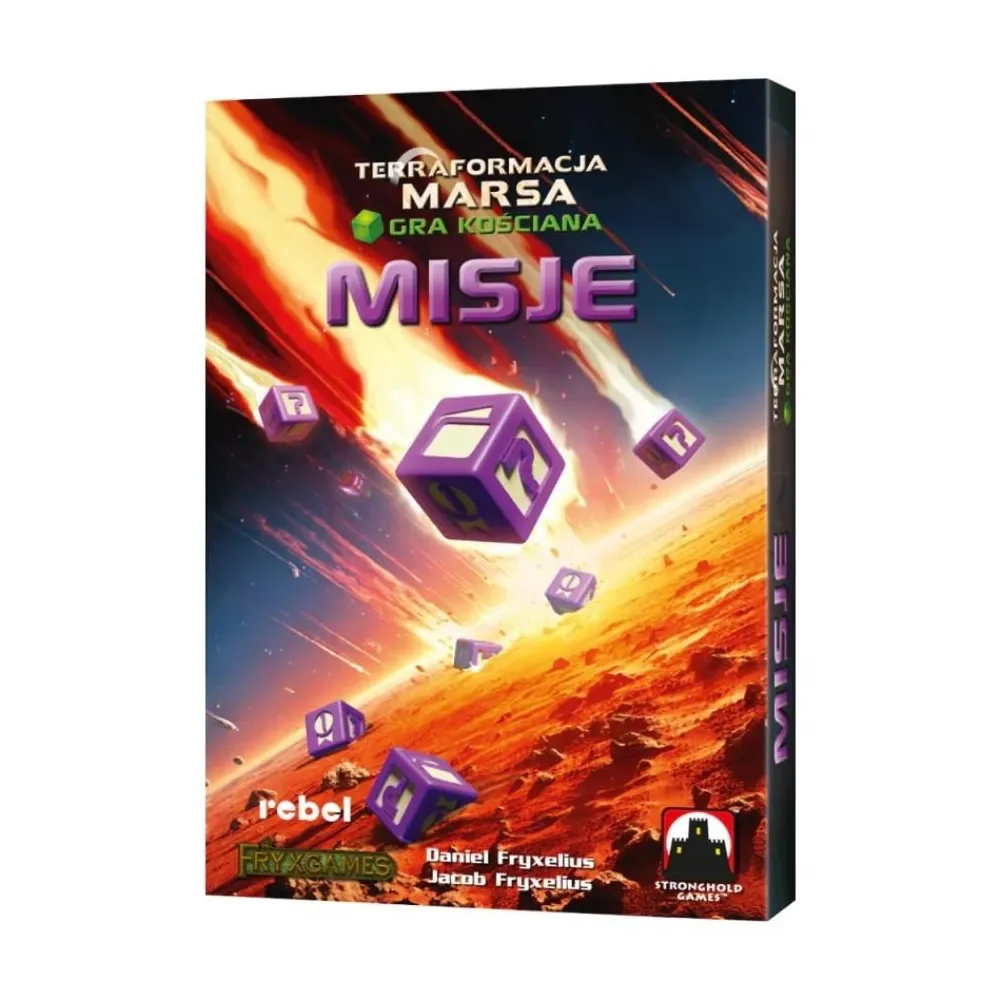 Pudełko rozszerzenia Terraformacja Marsa: Gra kościana - Misje z widocznymi elementami