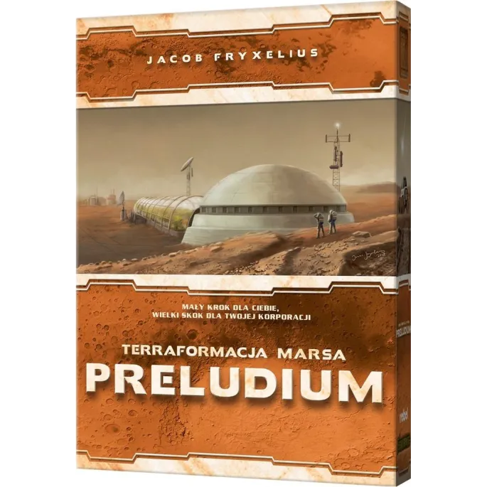 Pudełko rozszerzenia Terraformacja Marsa: Preludium REBEL z widoczną grafiką