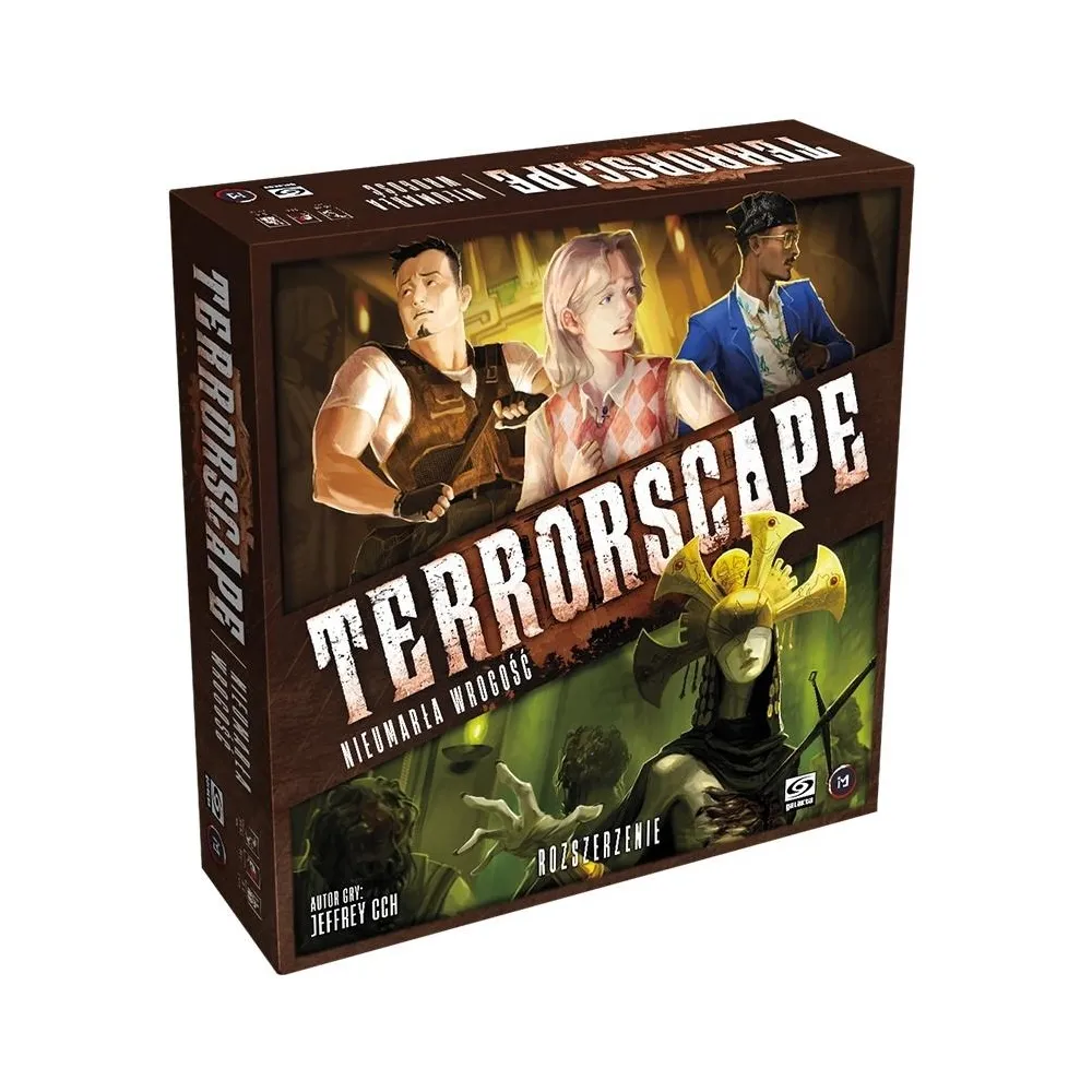 Pudełko gry Terrorscape: Nieumarła wrogość GALAKTA na tle tajemniczego grobowca