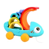 zestaw układanki z kameleonem i książeczką z inspiracjami