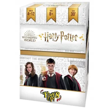 gra planszowa Time's Up Harry Potter REBEL z tematycznymi kartami na stole