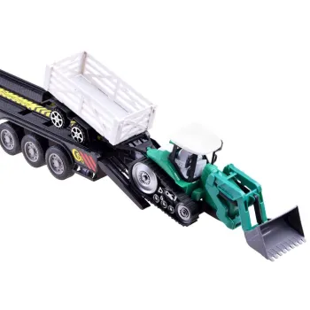 Zdalnie sterowany tir laweta z widocznymi szczegółami pojazdu