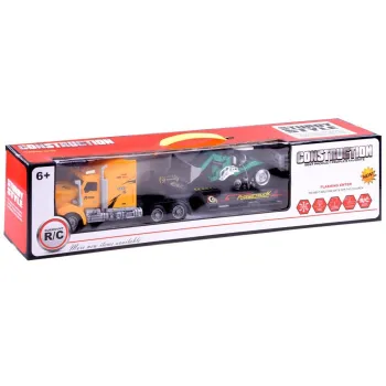 Elementy lawety do przewozu pojazdów pokazane z profilu