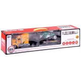 Elementy lawety do przewozu pojazdów pokazane z profilu