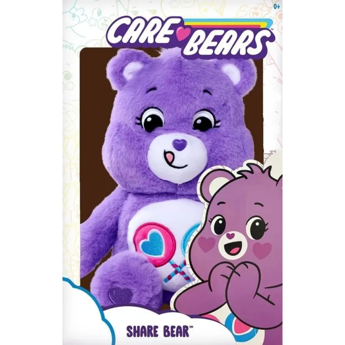 pluszowy miś miśka 35 cm z kolorowymi detalami i serduszkami na brzuszku