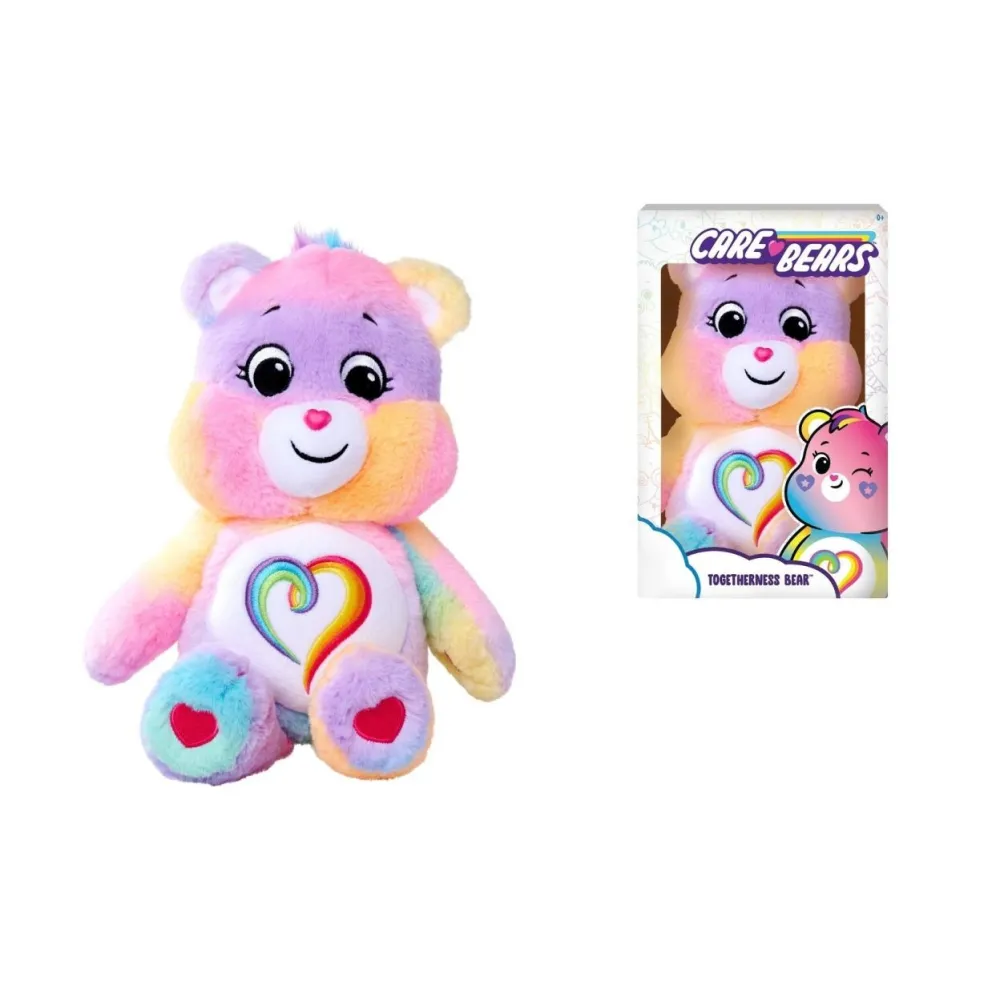 pluszowy miś Togetherness 35cm z tęczowym sercem na brzuszku
