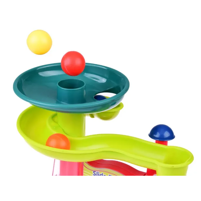 Czerwono-granatowy komin uruchamiający mechanizm zabawki