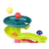 Czerwono-granatowy komin uruchamiający mechanizm zabawki