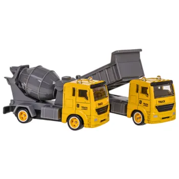 Betoniarka z ruchomą gruszką ustawiona na platformie budowlanej