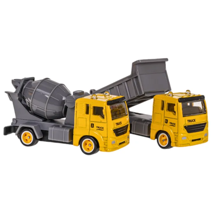 Betoniarka z ruchomą gruszką ustawiona na platformie budowlanej