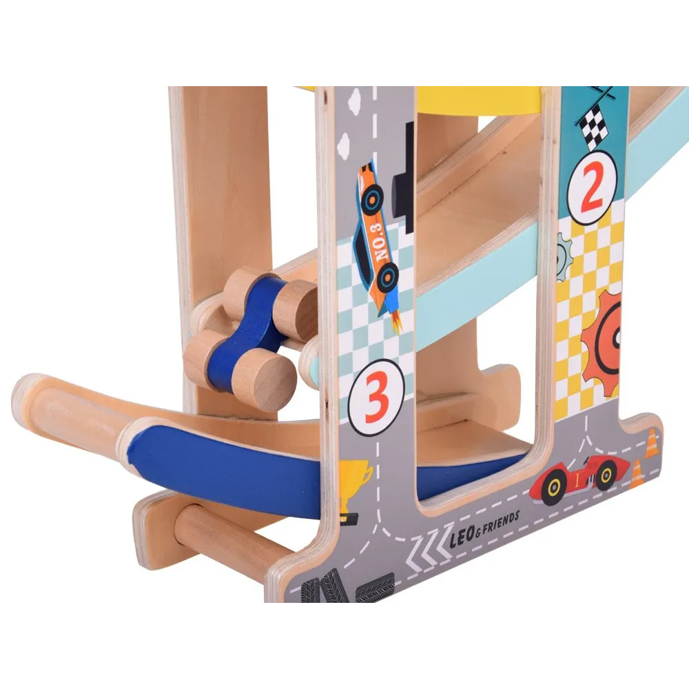 kolorowa rampa dla samochodzików z boku