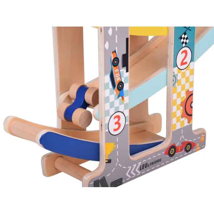 kolorowa rampa dla samochodzików z boku