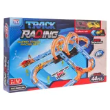 Tor wyścigowy 44-elementowy z samochodzikami na plastikowej trasie
