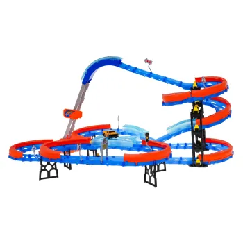 elementy toru wyścigowego i akcesoria w zestawie 90 el.