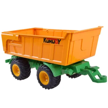 przyczepa do traktora z funkcją kiprowania przygotowana do rozładunku