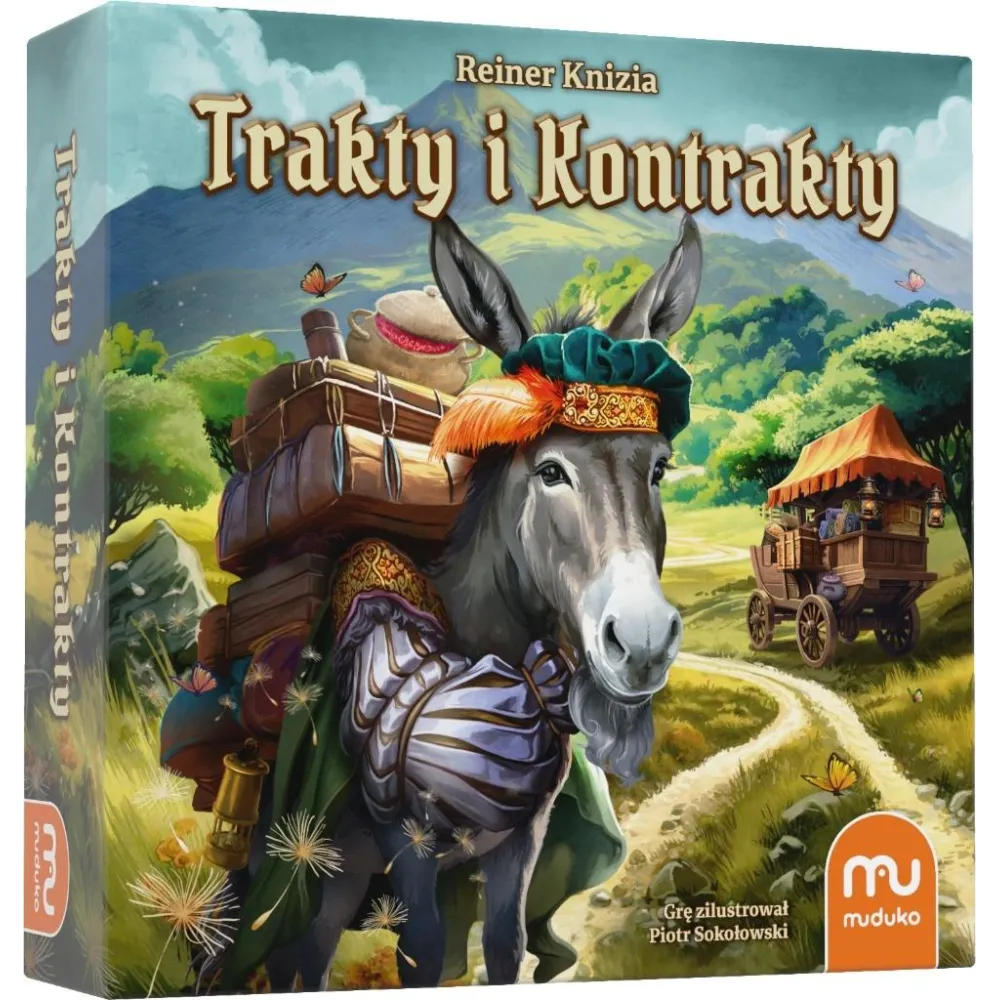 Gra planszowa Trakty i Kontrakty MUDUKO z elementami rywalizacji kupieckiej