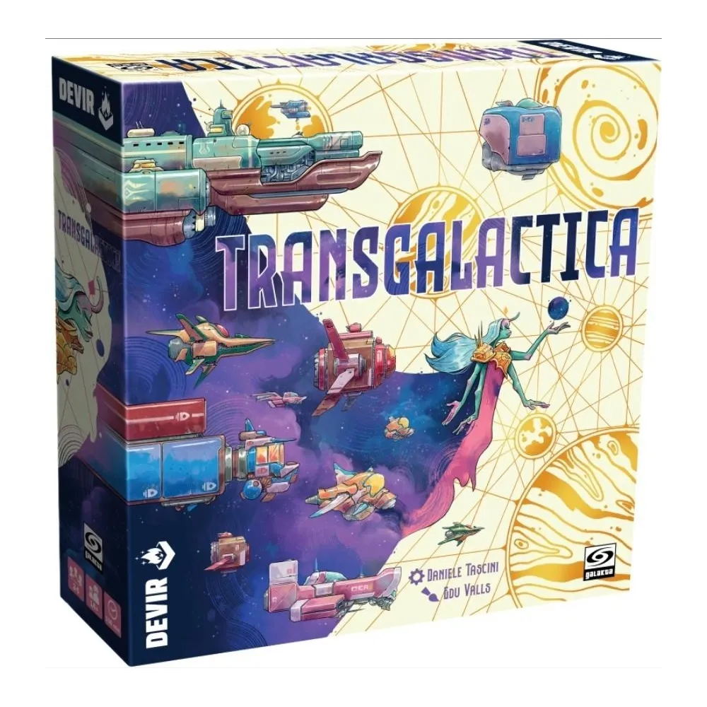 Planszowa gra strategiczna Transgalactica GALAKTA z rozbudowaną mapą galaktyki