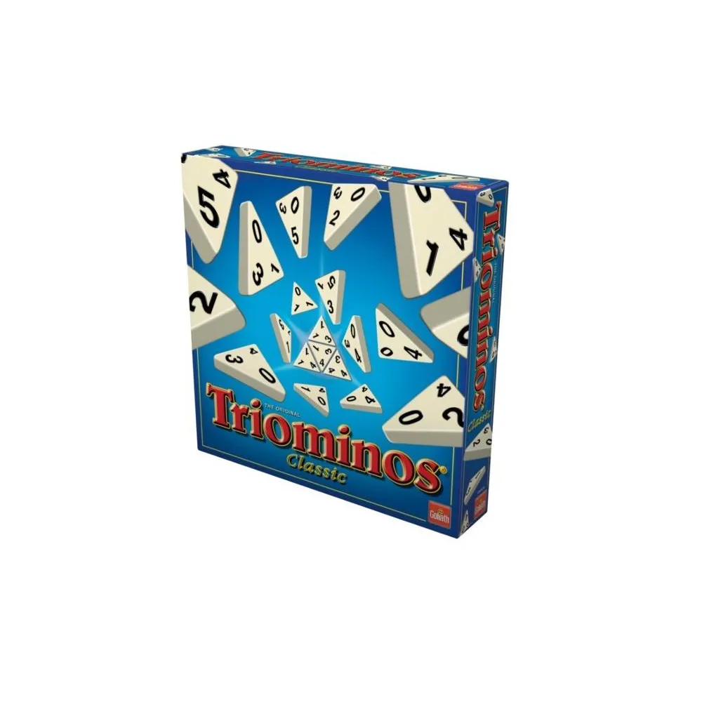 Trójkątne płytki i podstawki z gry Triominos Classic na stole