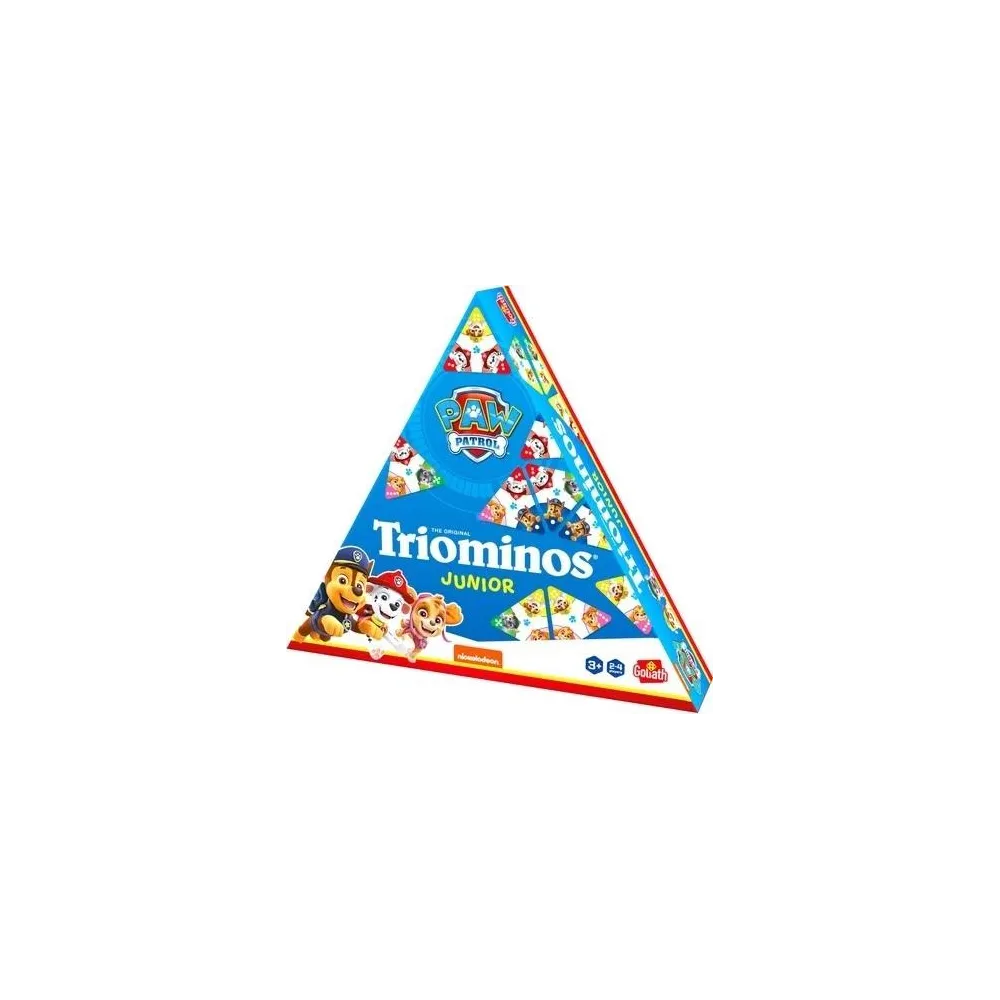 Trójkątne płytki z postaciami z Psi Patrol z gry Triominos Junior