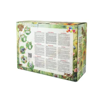 Akwarium z gotowymi żelowymi robakami i kryształami wodnymi