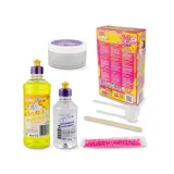 Widok kolorowego slime'a Magic Pink XL z mineralnymi kulkami