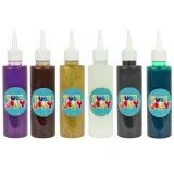 Żelowe figurki 3D wykonane za pomocą Tubi Jelly na folii