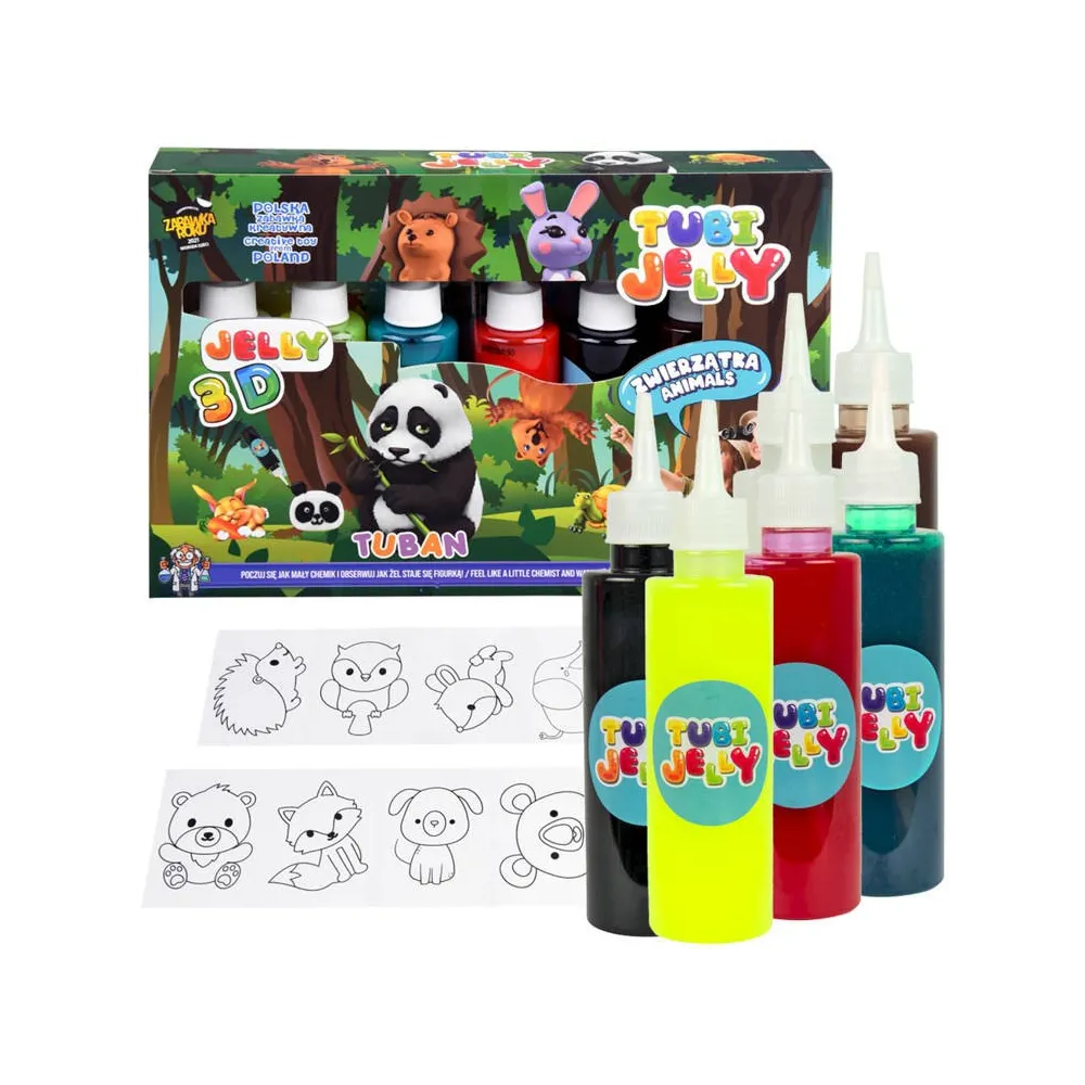 Zestaw Tubi Jelly z żelami i akcesoriami do tworzenia figurek 3D