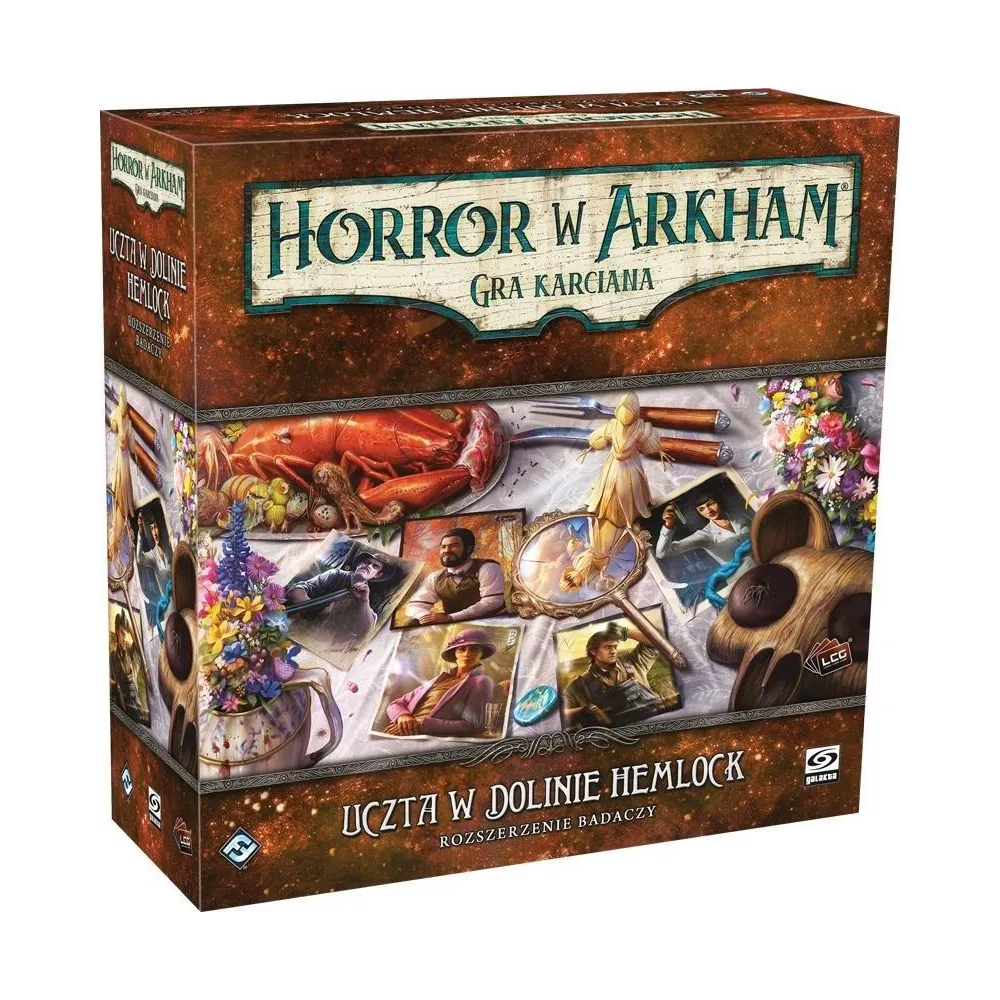 Uczta w Dolinie Hemlock Rozszerzenie badaczy – zestaw kart i elementów gry