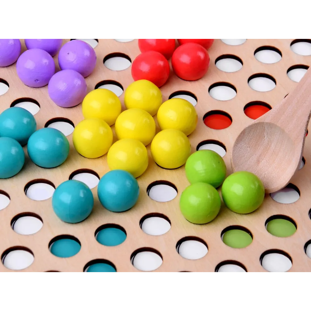 Szablony i akcesoria do układania mozaik z drewnianymi kulkami