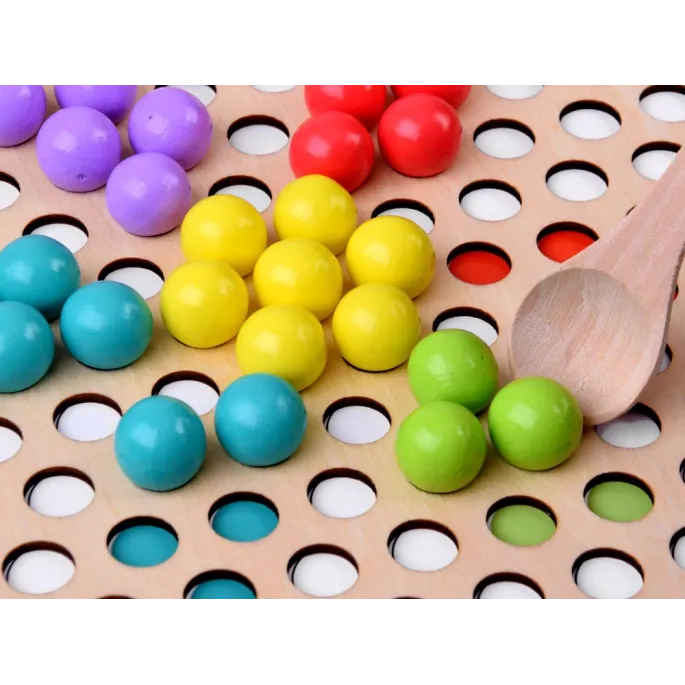 Szablony i akcesoria do układania mozaik z drewnianymi kulkami