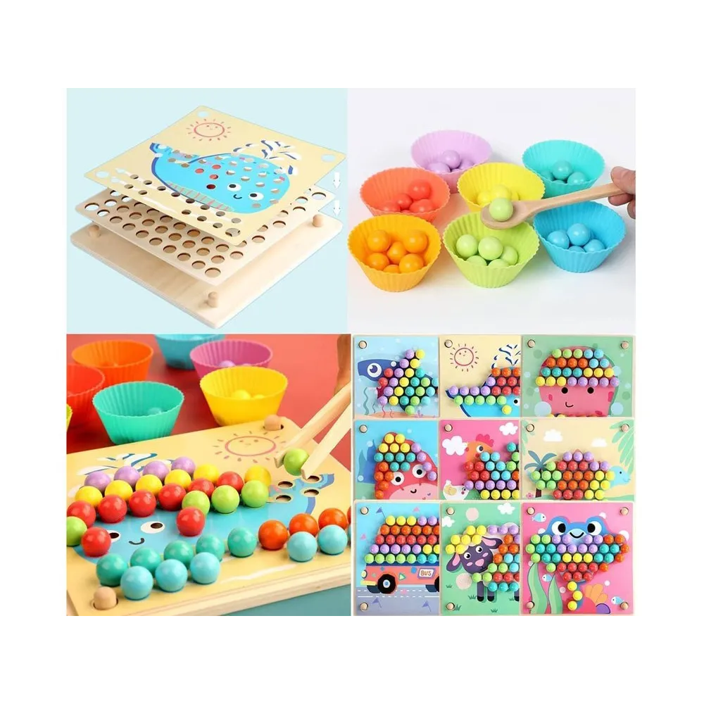 Zbliżenie na kulki w miseczkach przygotowane do układania