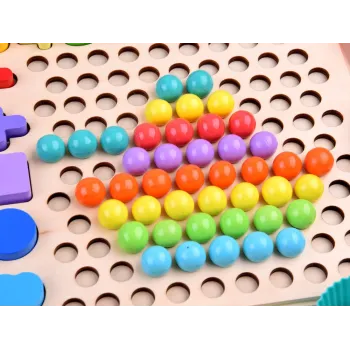 magnetyczna wędka i kolorowe rybki z zestawu edukacyjnego