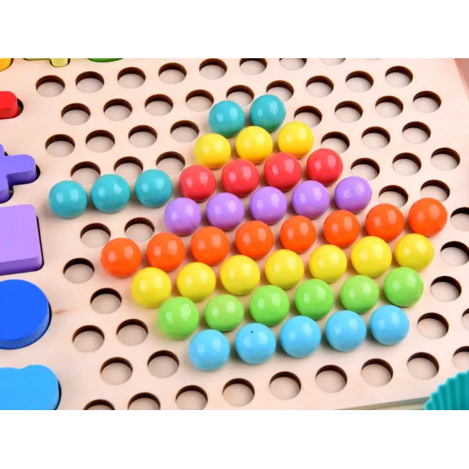 magnetyczna wędka i kolorowe rybki z zestawu edukacyjnego