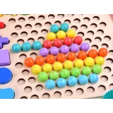 magnetyczna wędka i kolorowe rybki z zestawu edukacyjnego