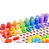 szczypce i łyżka jako akcesoria do układanki nauka liczenia