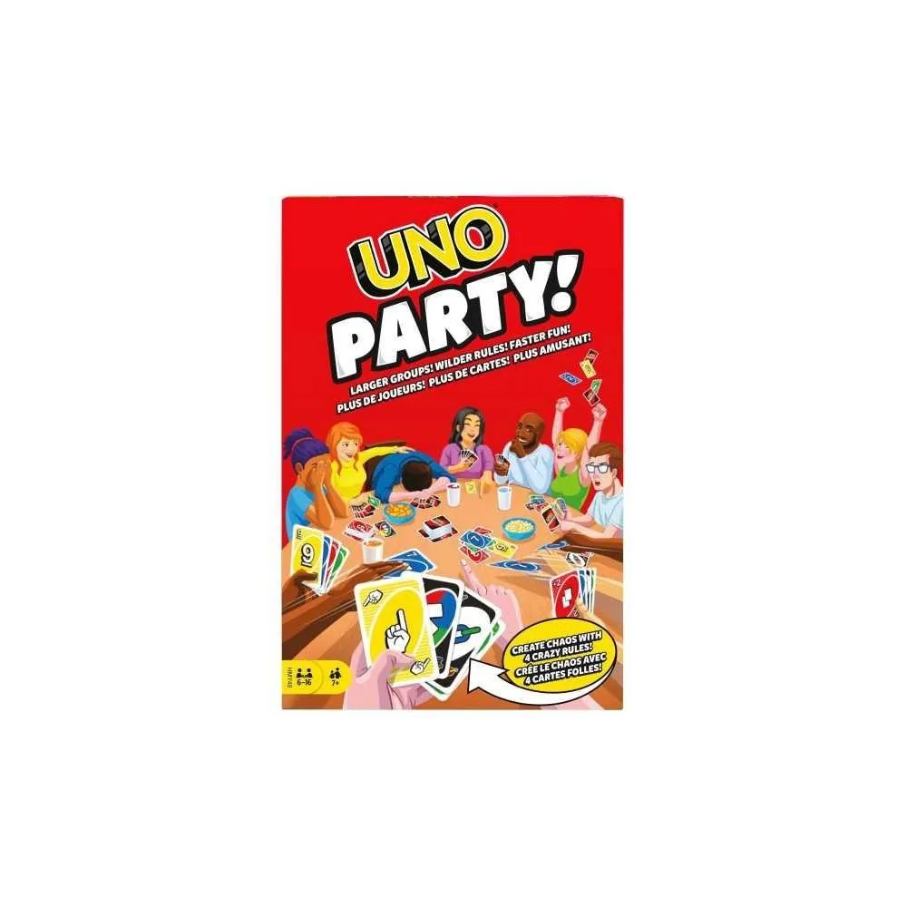Opakowanie gry karcianej UNO Party, wersja dla większych grup