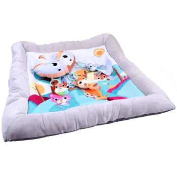 materiał maty z różnymi fakturami i kontrastem wizualnym