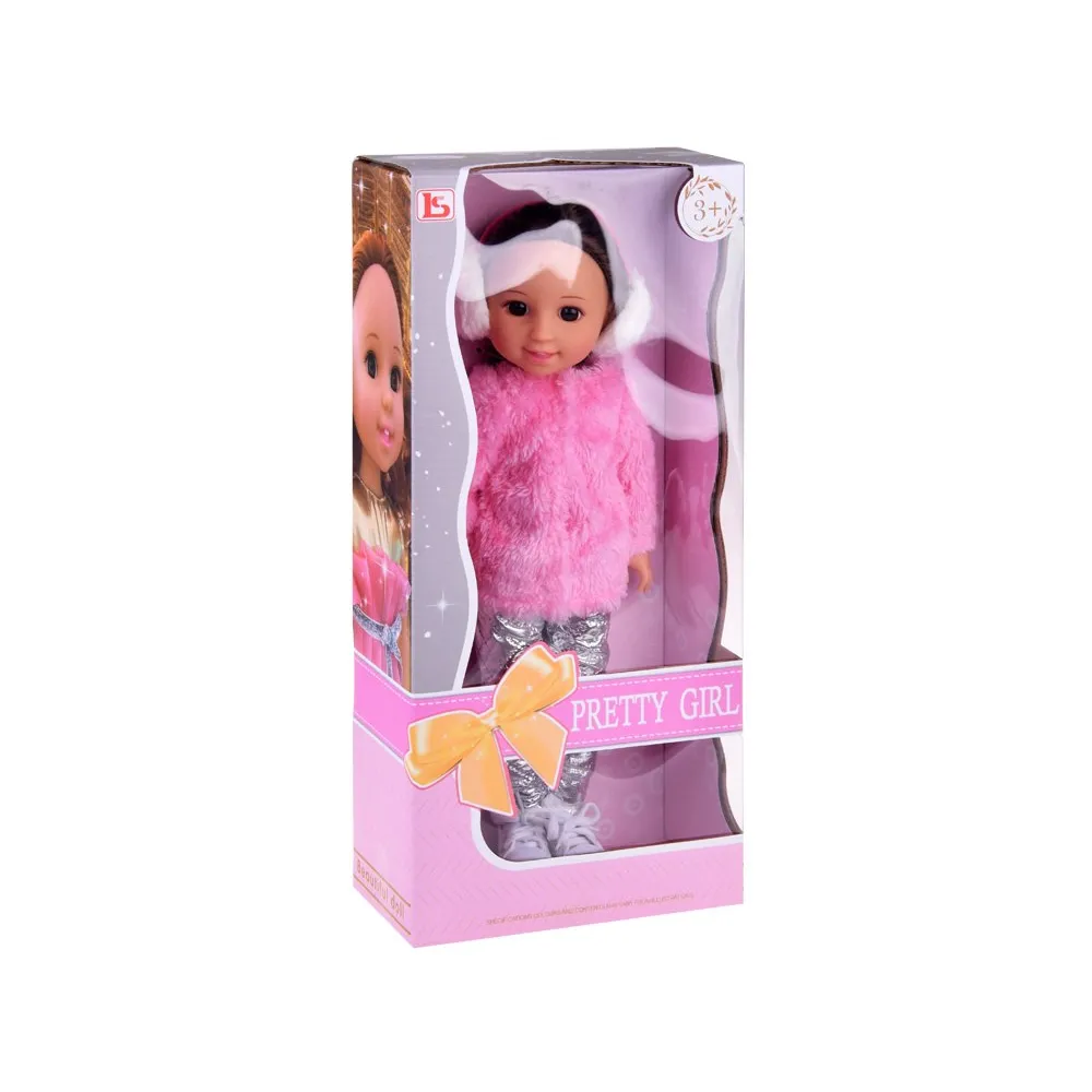 Uśmiechnięta buzia lalki z realistycznymi rysami twarzy