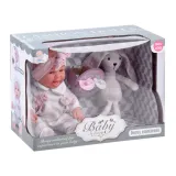 widok laleczki i króliczka gotowych do zabawy