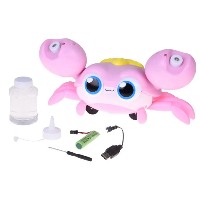 automat krab podczas działania z unoszącymi się bańkami