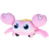 zabawka krab maszerujący po podłodze z bańkami