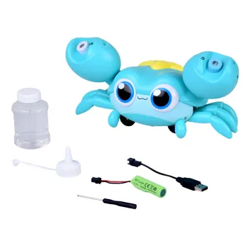 Uroczy chodzący KRAB na BAŃKI MYDLANE automat maszyna świeci gra ZA5717