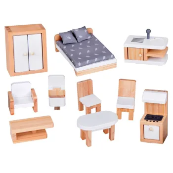 balkon na najwyższym piętrze stylowej willi dla lalek