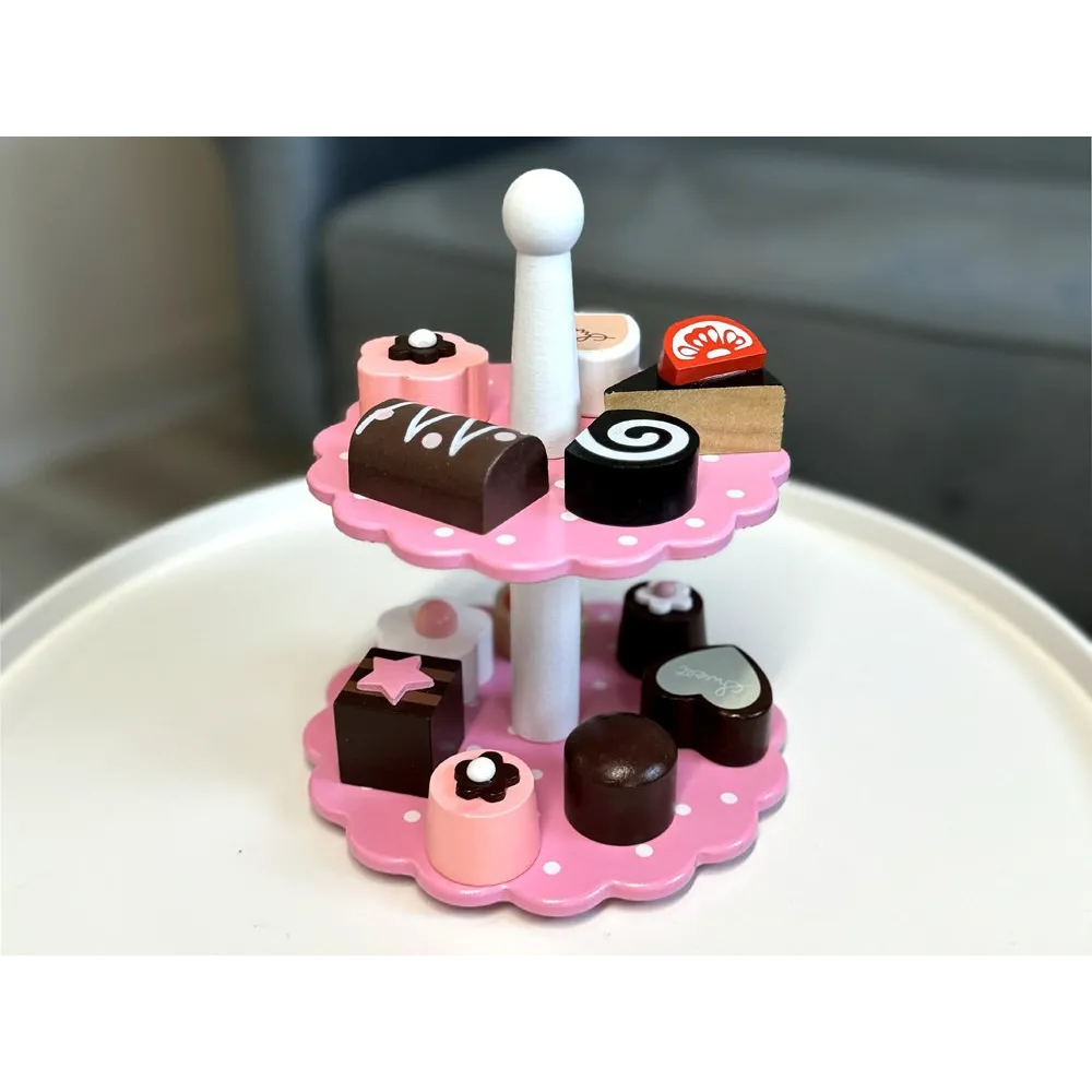 Widok patery z ciasteczkami w naturalnym świetle