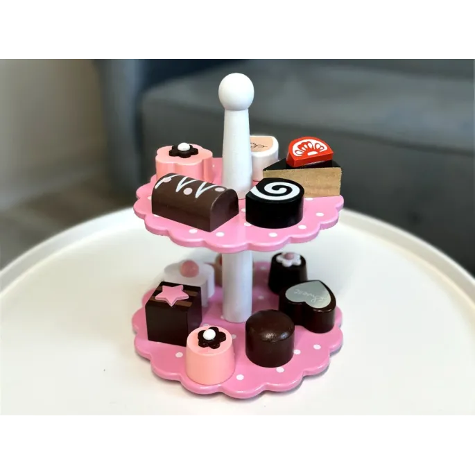 Widok patery z ciasteczkami w naturalnym świetle