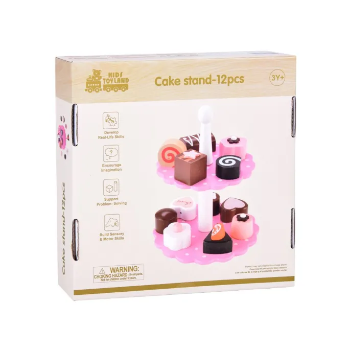 Drewniana patera z bezpiecznymi i ekologicznymi elementami