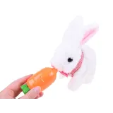 maskotka królik stojąca w efektownym opakowaniu prezentowym